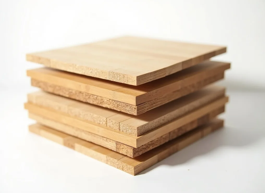 Seven layer bamboo stacking module in offset staggered configuration